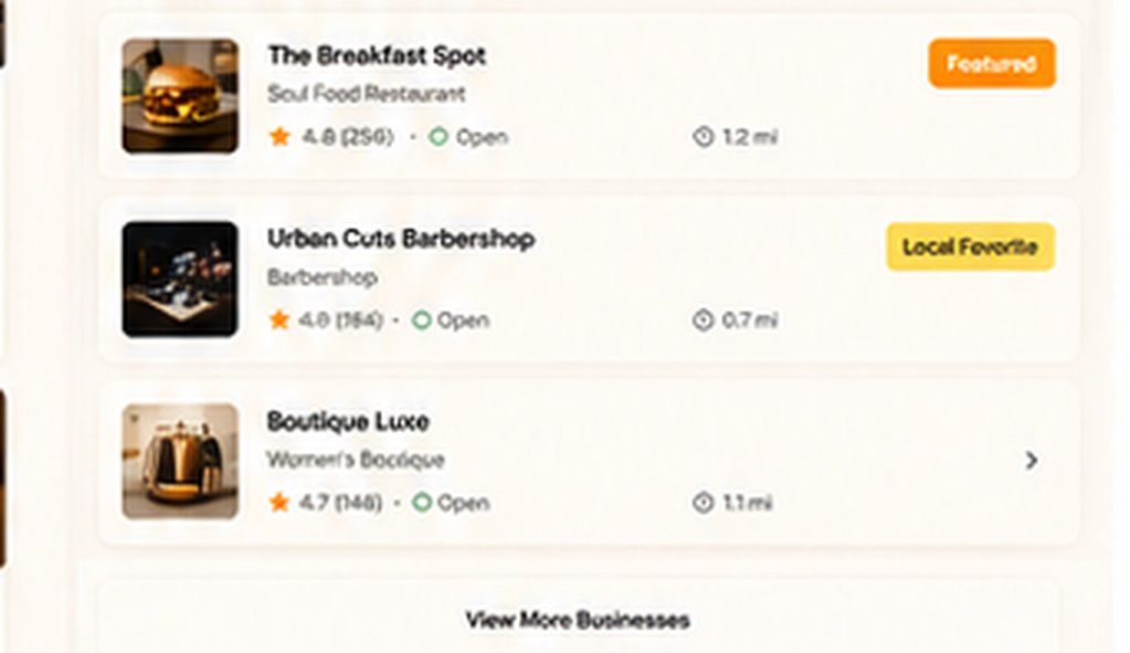 Urban Goodz restaurant and service business cards